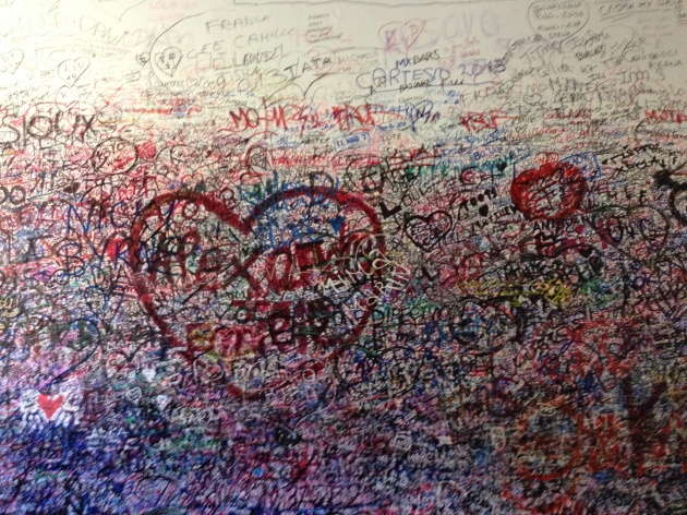 On the wall your message is forever, but may not be readable for long
